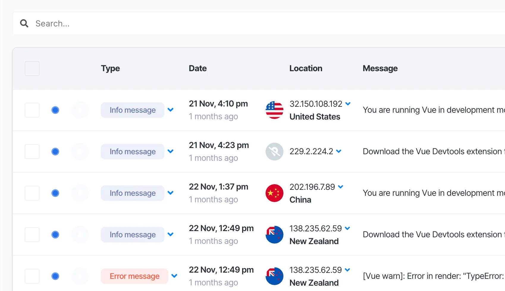 Strabber Logs and Errors